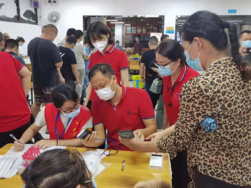 中检深圳公司第六党支部‘AG一飞冲天’第二次增援社区核酸